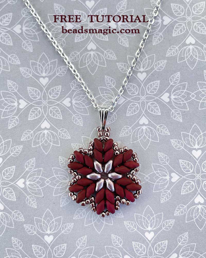 Seed bead deals pendant