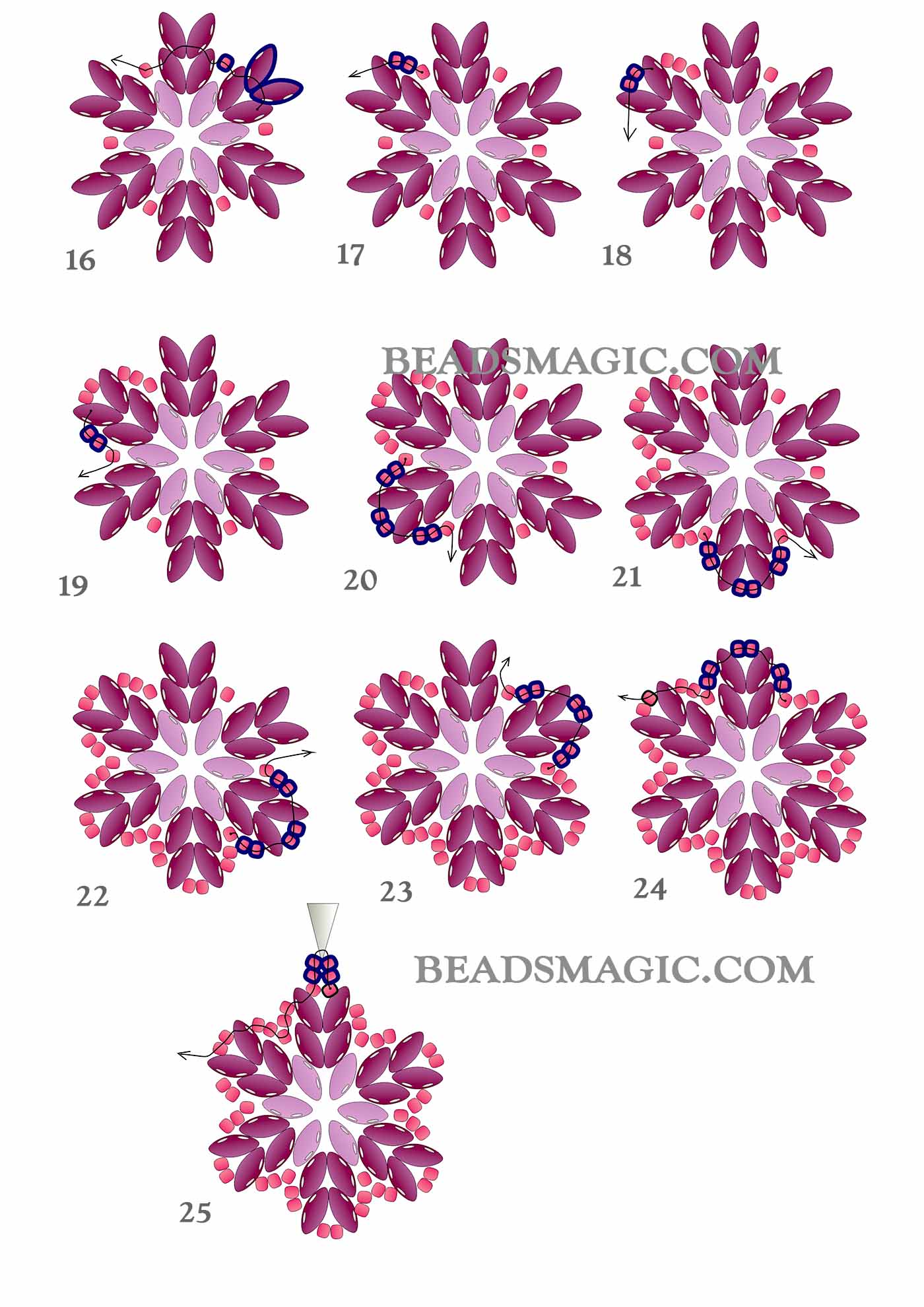 beaded pendant, free bead tutorial, free beading pattern, bead beginners, superduo pendant, seed beads tutorial, Superduo, seed beads, Beader, pdf tutorial, beading school, diy beads