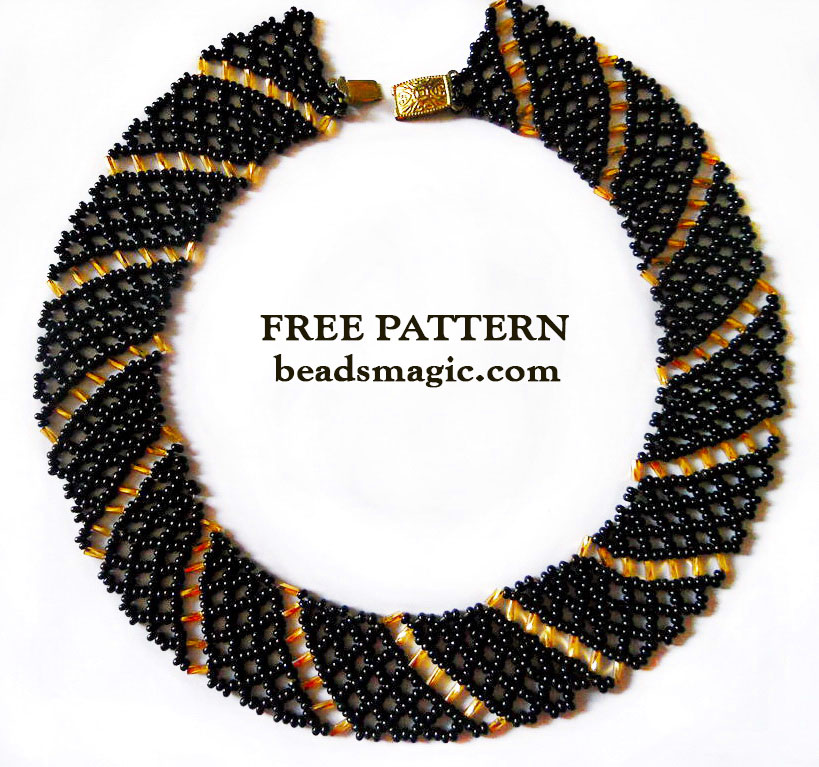 free pattern beading tutorial pearl necklace beginner beading school 1 1