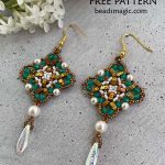 Free pattern for beaded earrings Milagros