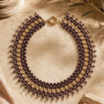 free beading pattern, beading pattern necklace, necklace Pamela, DIY jewelry, DIY beaded necklace pattern, beadwork, handmade jewelry, seed beads, seed bead necklace, bead weaving techniques, bead weaving patterns, beading tutorial, beading project, beaded necklace design, beadwork pattern, glass seed beads, DIY jewelry project, free bead pattern, handmade beaded necklace