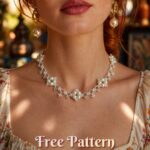 Free beading tutorial for necklace Ivona free beading tutorial, free beading pattern, beadwork, beaded necklace, handmade jewelry, bead pattern, beading tutorial, DIY jewelry, bead weaving techniques, bead weaving patterns, seed beads, free bead pattern, beading project, handmade gifts