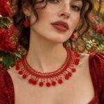 free bead pattern necklace, free beading pattern for necklace Red Flowers, beaded necklace pattern, DIY beaded necklace, free beadwork pattern, beading tutorial necklace, seed bead necklace pattern, bead weaving necklace, handmade beaded jewelry, DIY jewelry tutorial, beadwork tutorial, seed bead weaving, bead weaving techniques, floral beadwork pattern, flower necklace pattern, red beaded necklace, seed bead jewelry, handmade jewelry, jewelry making tutorial, DIY seed bead necklace, elegant beaded necklace, beading ideas, creative beading projects, bead weaving pattern, free bead pattern, handmade necklace pattern, DIY jewelry project