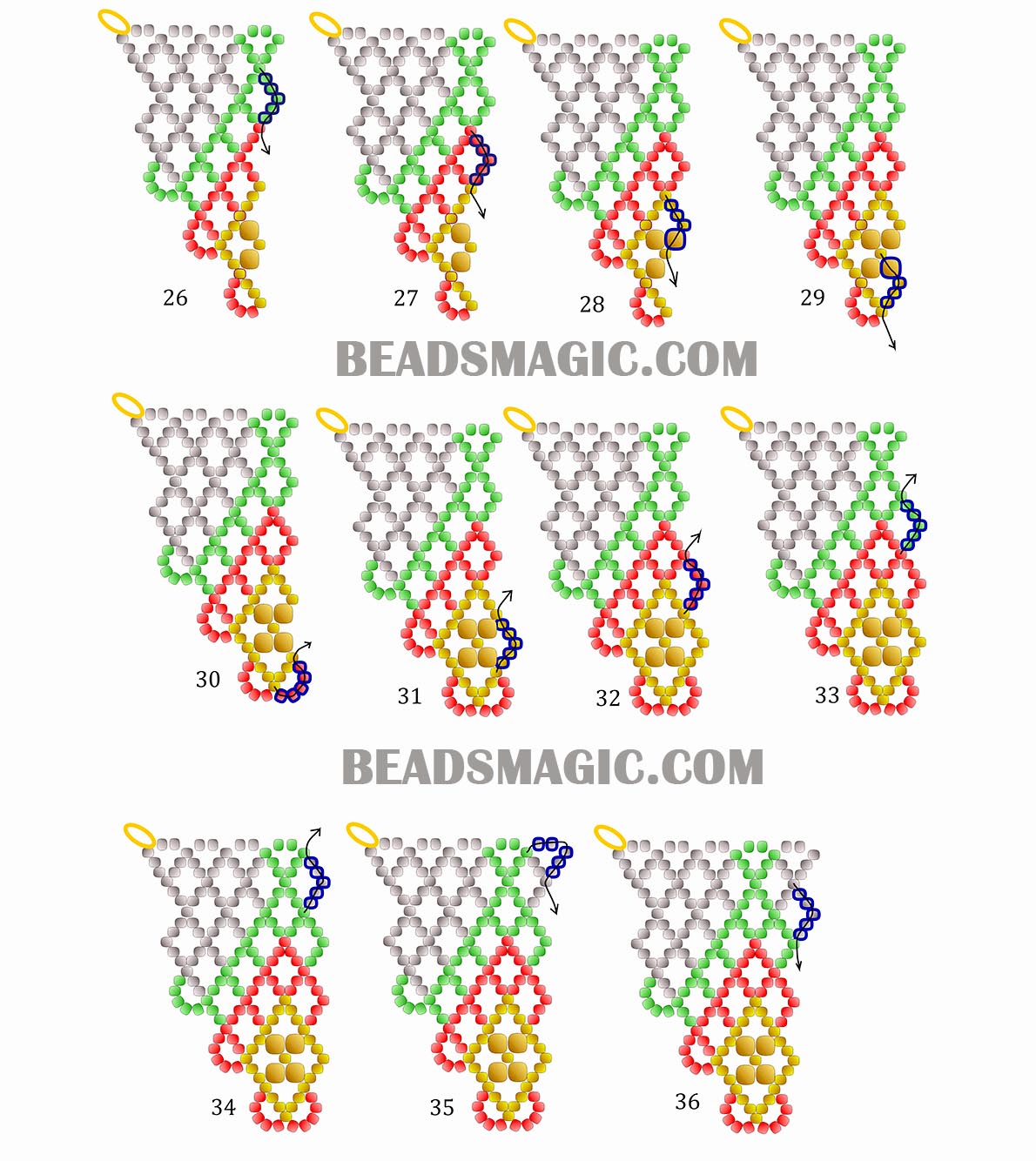 free beading tutorial, free beading pattern, beadwork, beaded necklace, bead pattern, beading tutorial, DIY jewelry, bead weaving, bead weaving techniques, bead weaving patterns, seed beads, free bead pattern, beading project, handmade jewelry, handmade gifts, diy neckalce, beadwork, seed beads