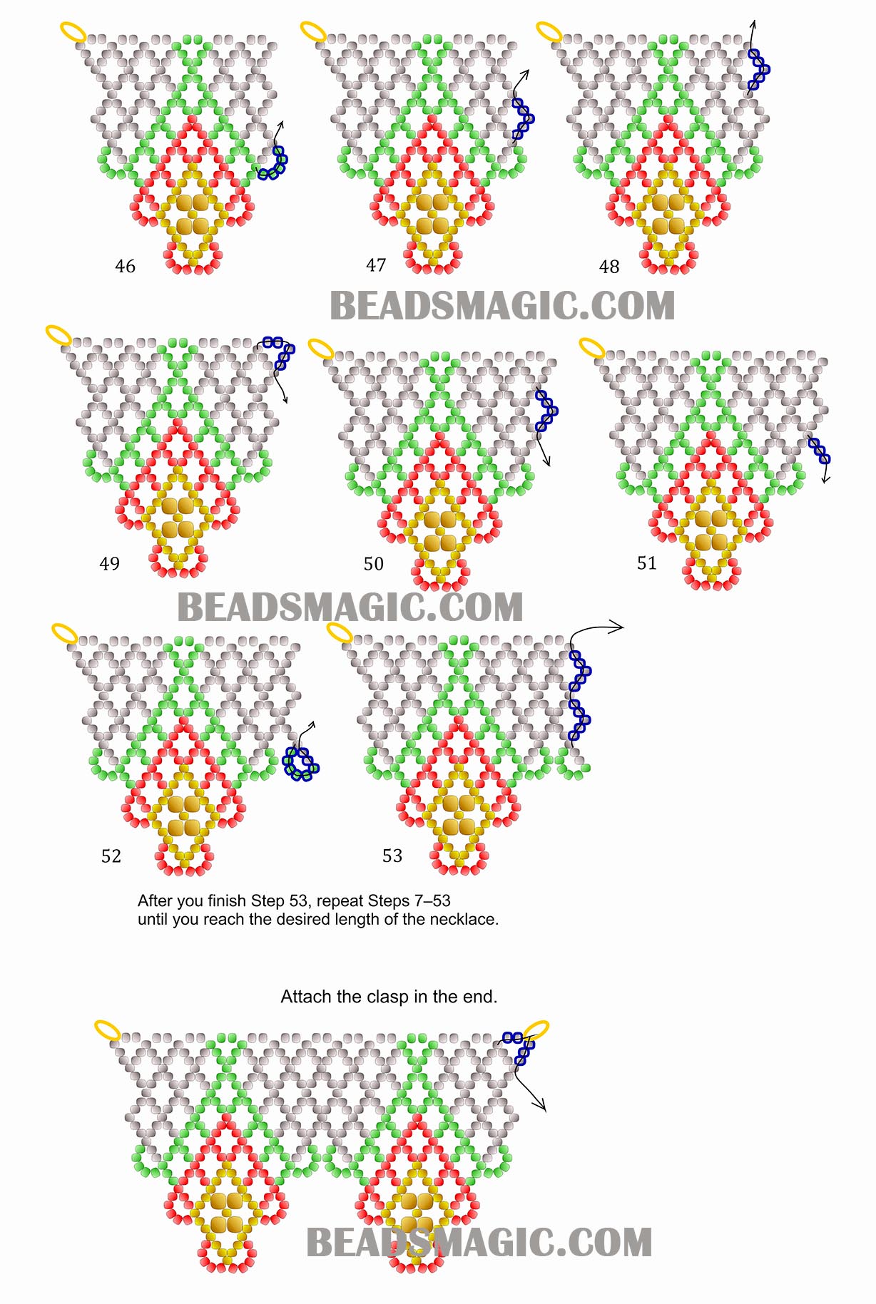 free beading tutorial, free beading pattern, beadwork, beaded necklace, bead pattern, beading tutorial, DIY jewelry, bead weaving, bead weaving techniques, bead weaving patterns, seed beads, free bead pattern, beading project, handmade jewelry, handmade gifts, diy neckalce, beadwork, seed beads