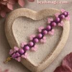 free beading pattern, free bracelet pattern, DIY beaded bracelet, beginner beading tutorial, step-by-step beading instructions, seed bead bracelet tutorial, handmade beaded jewelry, free beadwork tutorial, Taffy bracelet pattern, crystal bead bracelet, seed bead jewelry, DIY jewelry making, easy beading pattern, beaded bracelet tutorial, free jewelry making tutorial